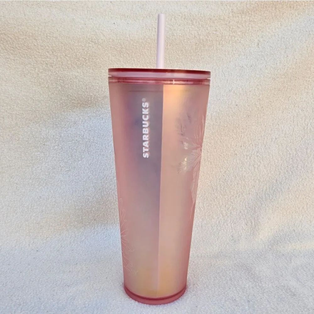 Starbucks Soft Touch Siren Rose Gold Copper Pink Tumbler 24oz